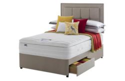 Silentnight 2000 PKT Latex Pillowtop Kingsize 2 Drw Divan